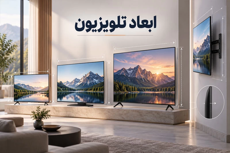 ابعاد تلویزیون ال جی؛ جدول طول و عرض 42 تا 86 اینچ